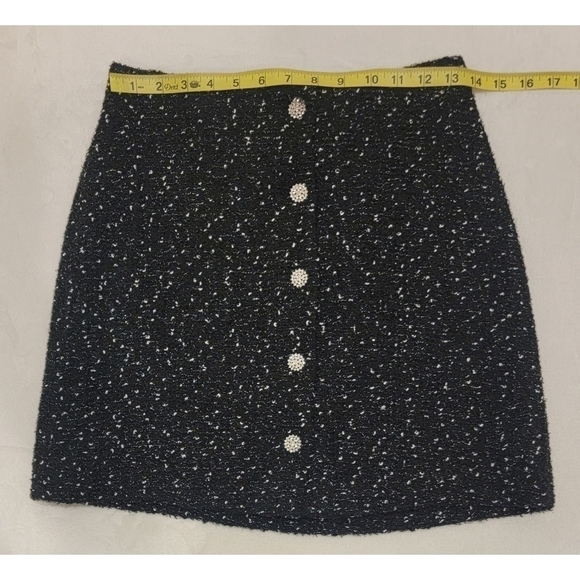 NWT Express Black Crystal Embellished Mini Skirt - Picture 5 of 11